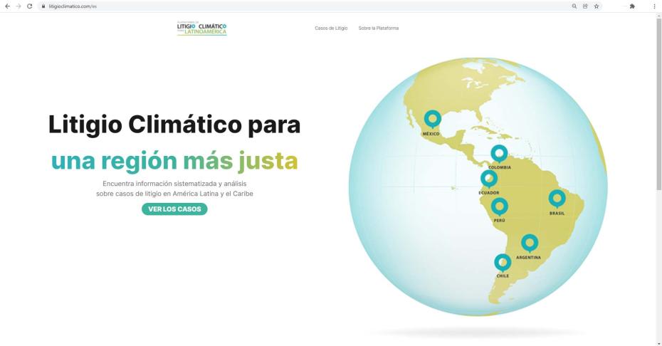 Plataforma de Litigio Climático para América Latina y el Caribe Plataforma de Litigio Climático para América Latina y el Caribe