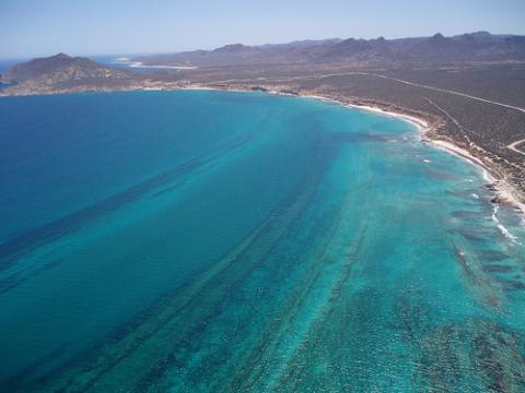 Foto: Vista aérea de Cabo Pulmo. Crédito: Sidartha Velázquez