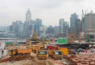  Foto: Obra de construcción en Hong Kong. Crédito: Christophe EYQUEM/www.freeimages.es
