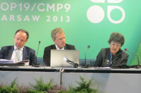 Photo: A panel discusses the allocation of green financing. Credit: Mónica Valtierra.