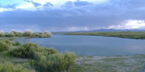 Cerca de la Laguna de Llancanelo, una de las más importantes del norte argentino, se busca desarrollar actividades de fracking.