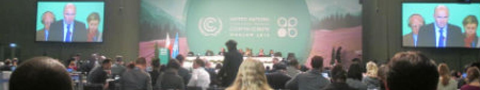 Photo: Plenary session of the COP 19. Credit: Andrea Rodríguez