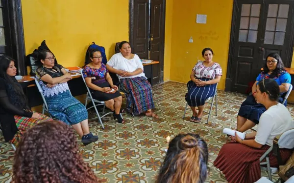 Women's circle of indigenous maya attorneys in Guatemala