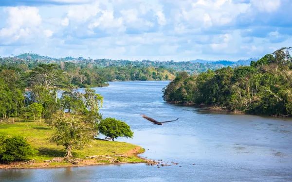 vista del un río en Nicaragua