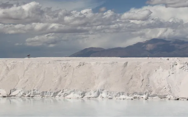 Salinas Grandes salt flat in Argentina