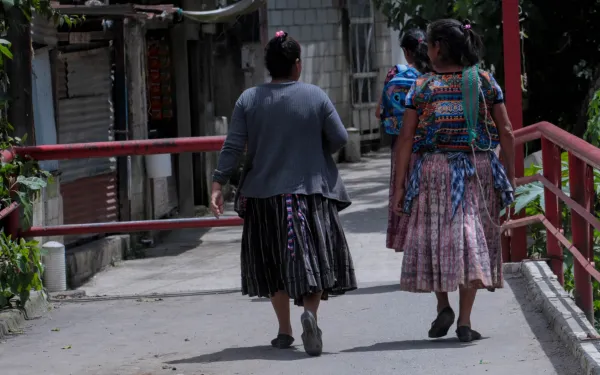 Población de Chinautla en Guatemala