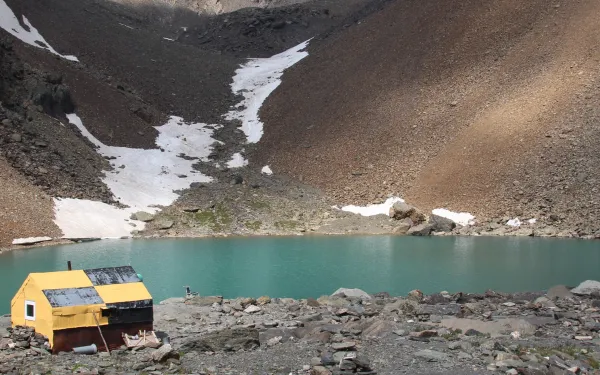 Lafuna alimentada por un glaciar