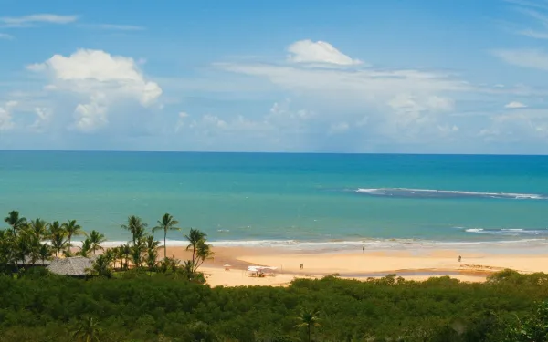 Playa en Trancosto Porto Seguro, nordeste de Brasil.