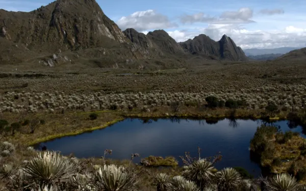 Vista panorámica del páramo de Sumapaz en Colombia.
