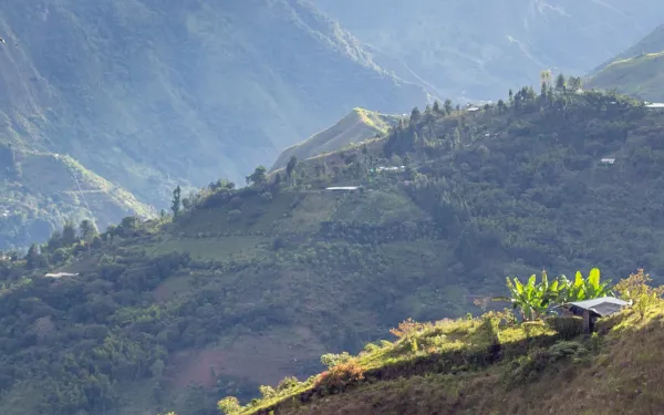 Paisaje de Cauca en Colombia
