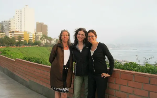 From left to right, part of the team that worked on the project: Anna Cederstav, codirector of AIDA; Andrea Treece, Earthjustice lawyer; and Haydée Rodríguez, AIDA attorney.
