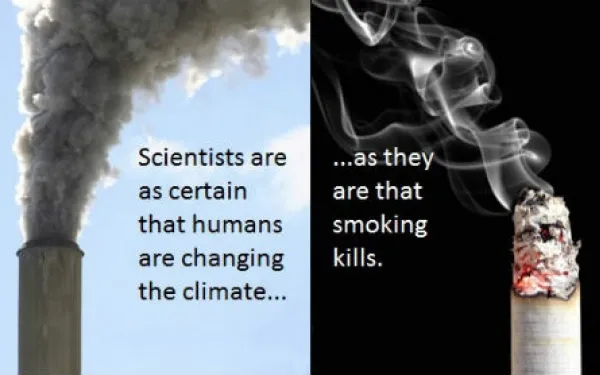Photo: A poster reflects the findings of the IPCC’s latest report. Source:http://bit.ly/HTTxCn