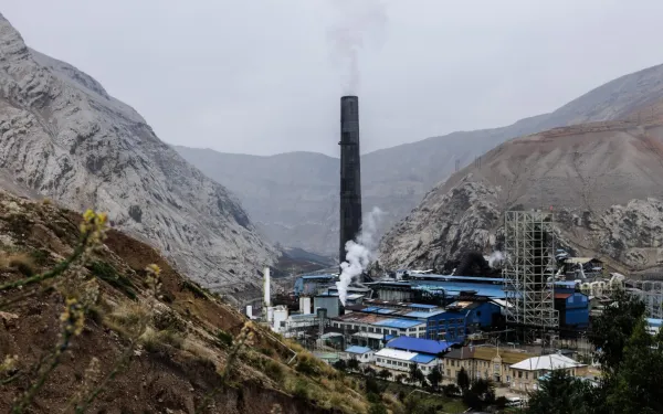 Panoramic view of the Metallurgical Complex of La Orota, Peru, in 2024.