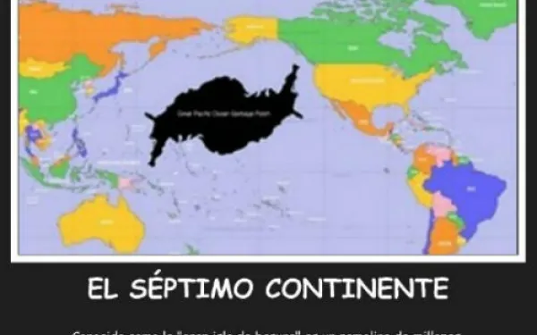 Image: Location of the rubbish continent on the map. Source: Blog Nuestras Ciudades