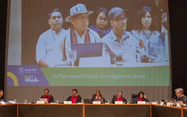 Audiencia pública de la Corte IDH en Manaos, Brasil.