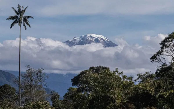Paisaje de Cajamarca, departamento de Tolima, Colombia