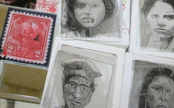 Suitcase art: Human Rights project