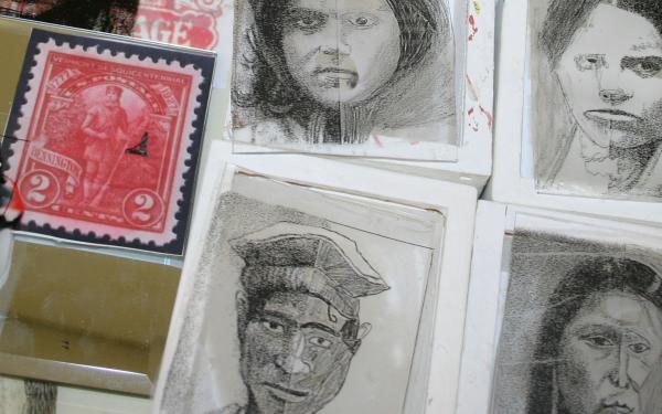 Suitcase art: Human Rights project