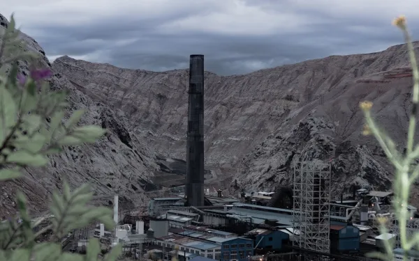 Vista panorámica de La Oroya, Perú, en 2024.