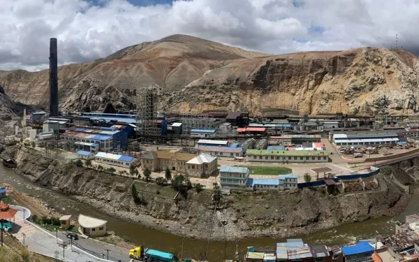 Vista panorámica de la ciudad de La Oroya, Perú.