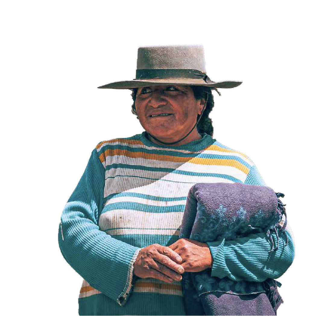 Mujer de comunidad local de referencia